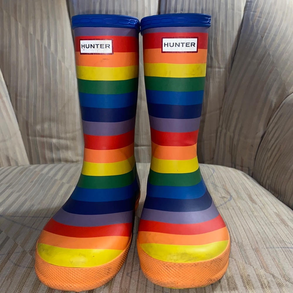 Rainbow hunter boots